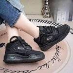 Baskets vulcanisées à lacets pour femme