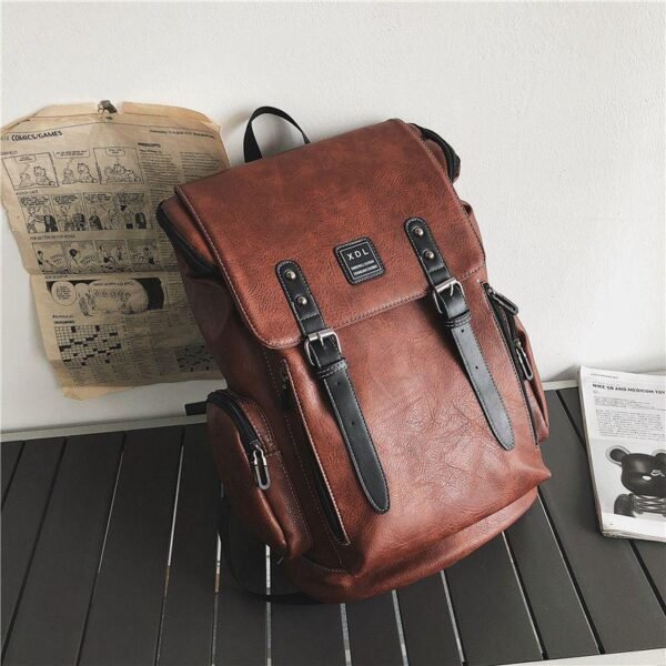 Sac a dos large en cuir