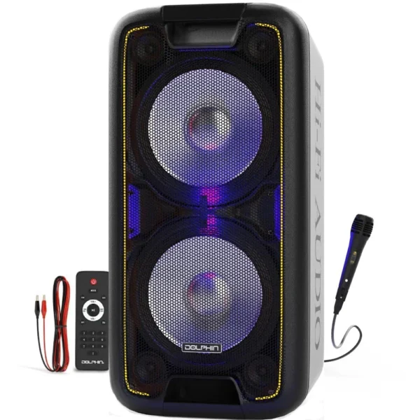 Enceinte de fête portable de la marque Dolphin, modèle SP-210RBT