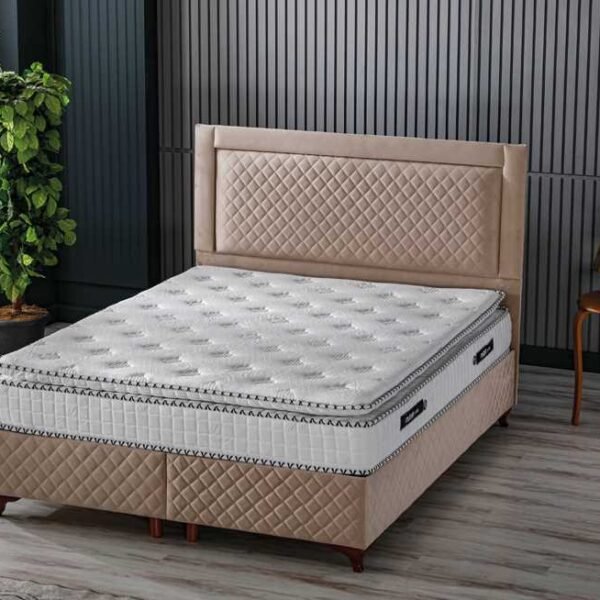 Lit Capitonné avec Matelas