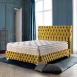  Lit Capitonné avec Matelas