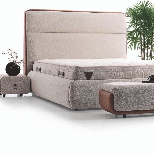 Lit moderne avec coffre