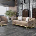 Canapé Fauteuil en Velours