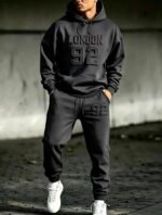 Ensemble de survêtement 2 pièces pour homme, sweat à capuche LONDON 92 – Image 2
