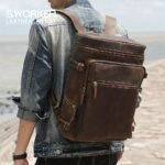 Sac à dos en vrai cuir – Image 2